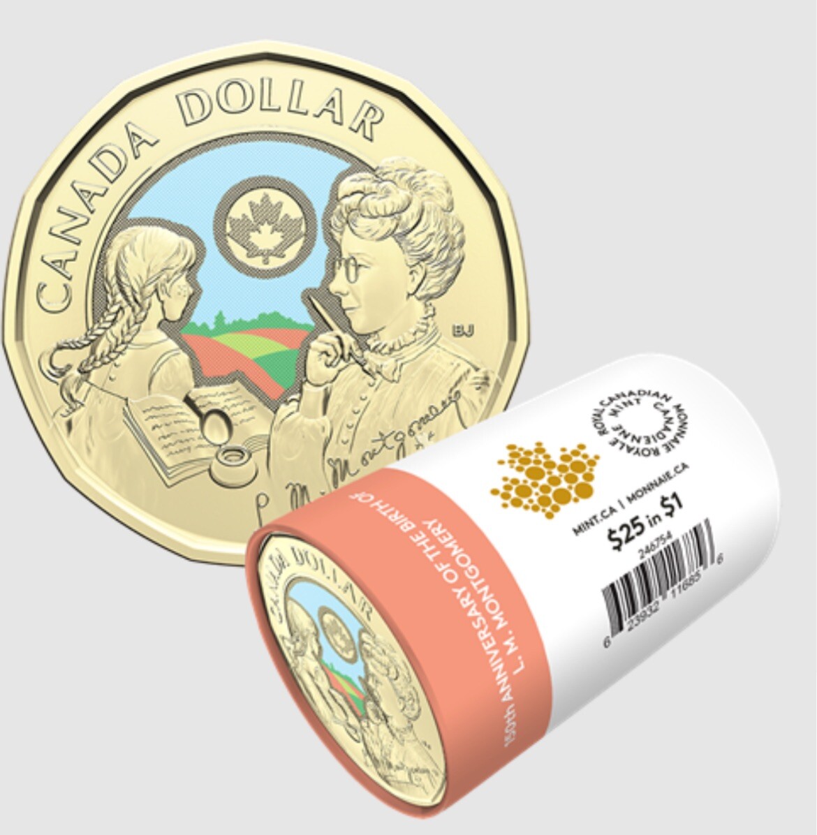 2024 $1 150th Ann. of the Birth of L. M. Montgomery Colourized Special Wrap Roll