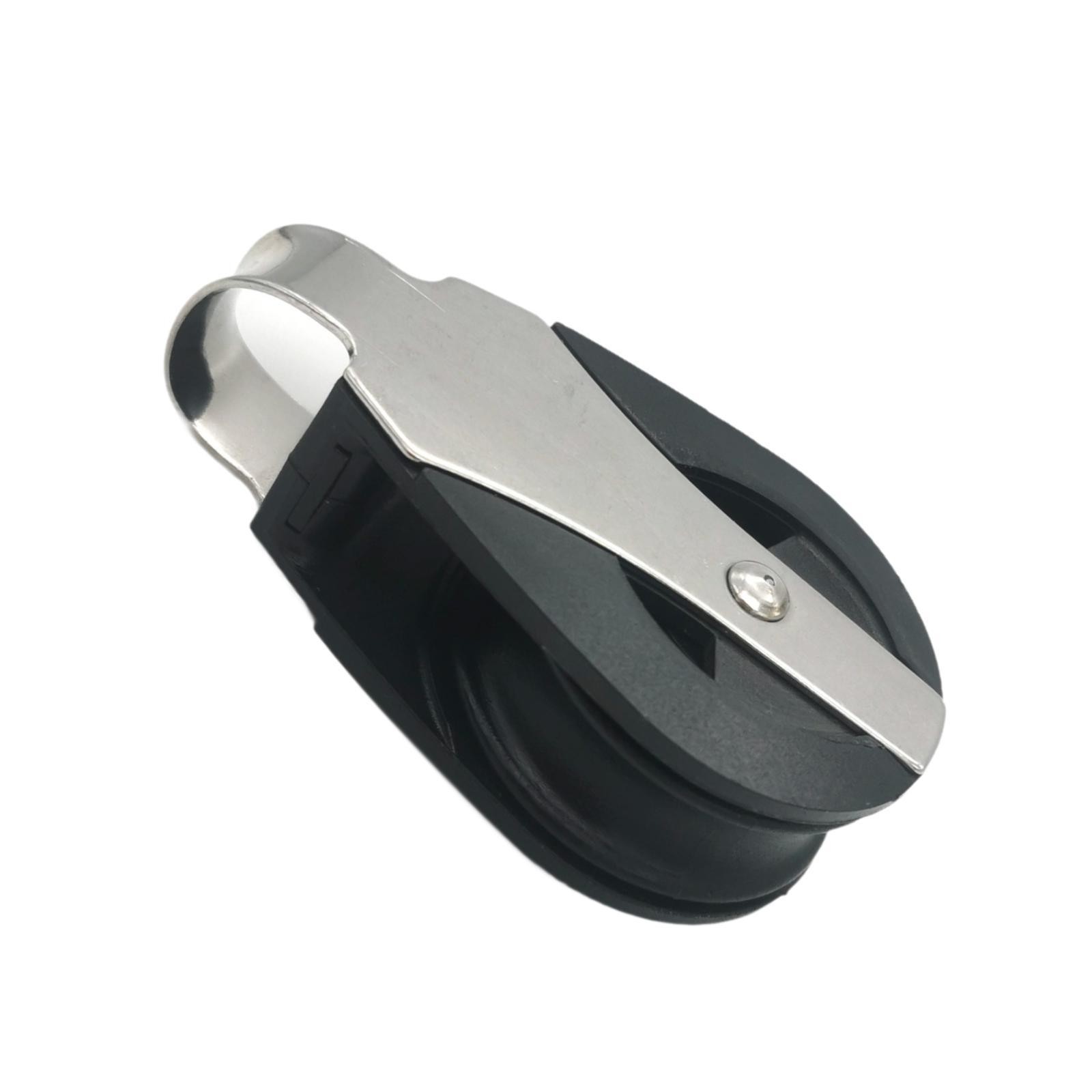 Stainless Steel Nylon Block Sailboat Pulley Block Safe Marine Pulley for Gym