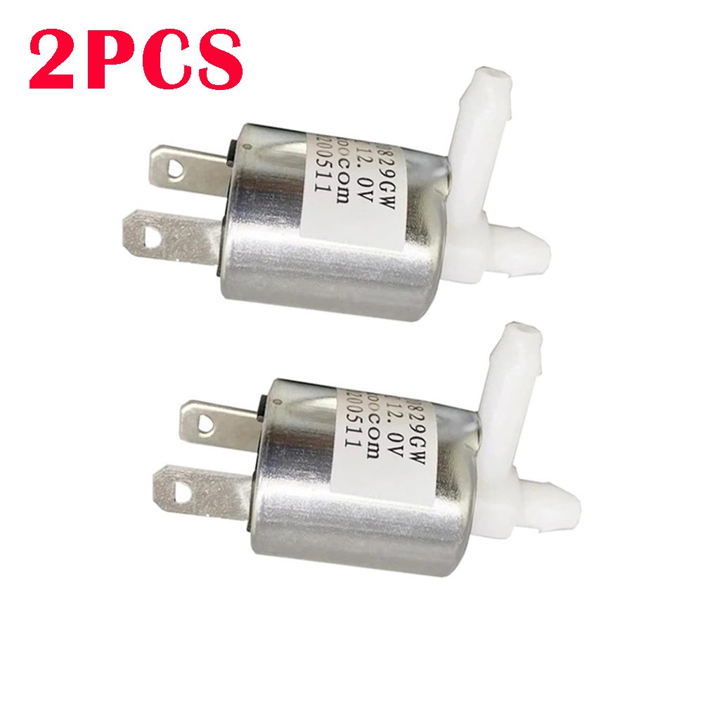 2Pcs DC 12V Mini Electric Solenoid Valve Normally Closed  Water or Air Valve NEW
