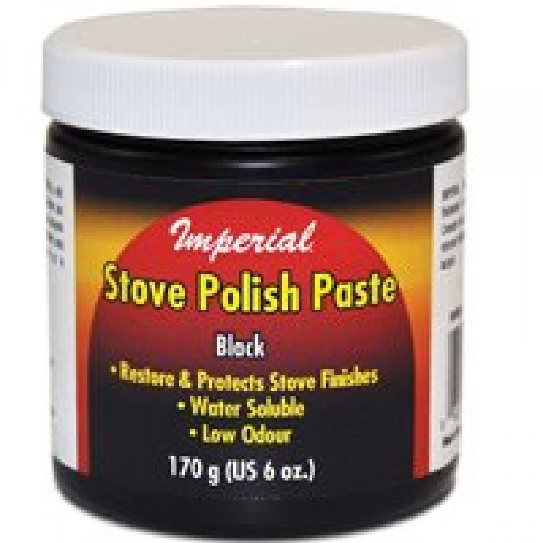 Stove Polish Paste, Black 6oz Jar - Restore Shine to Cookware and Grills