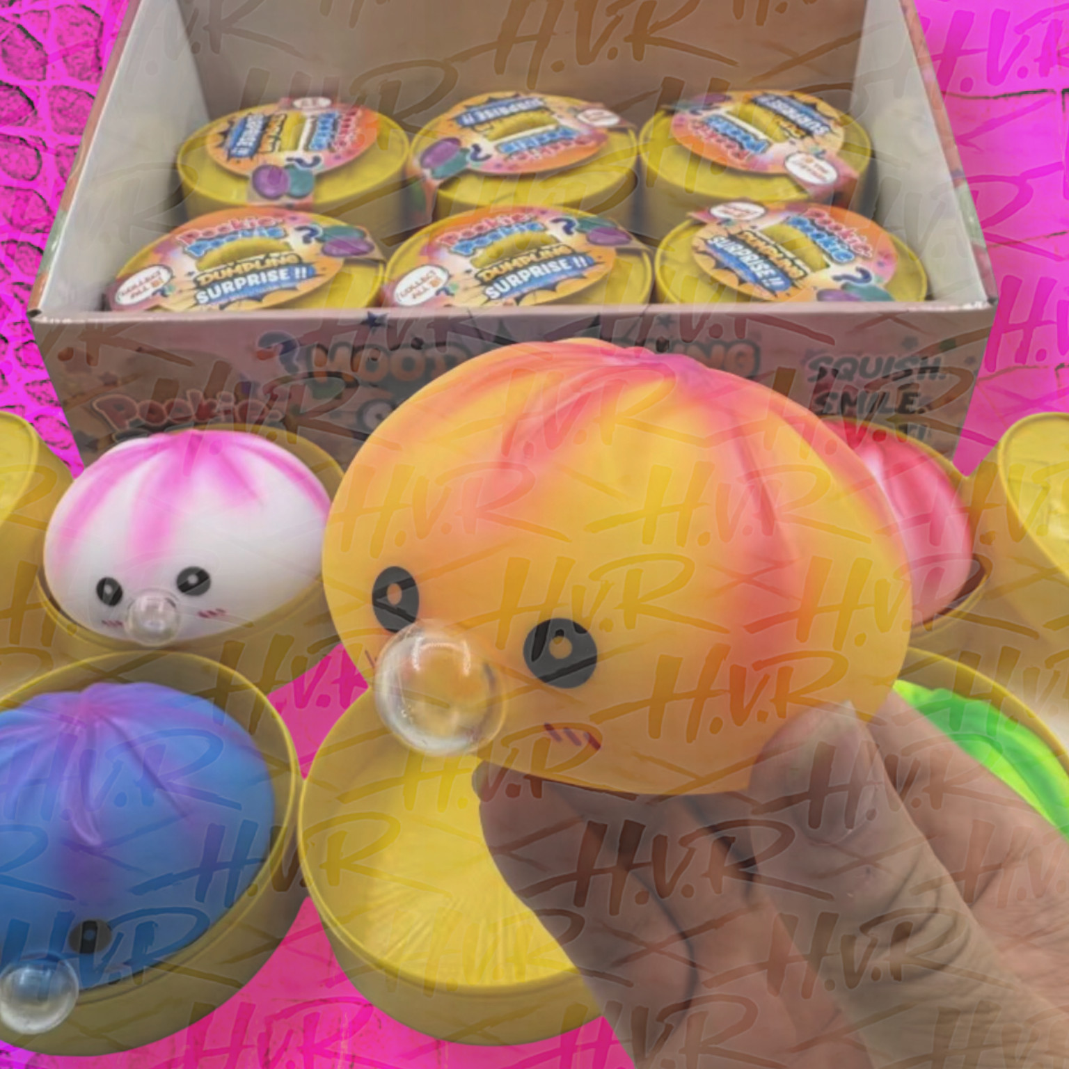 2026 Bubble Blowing Dumpling Squeeze Toy Mystery Box -random!
