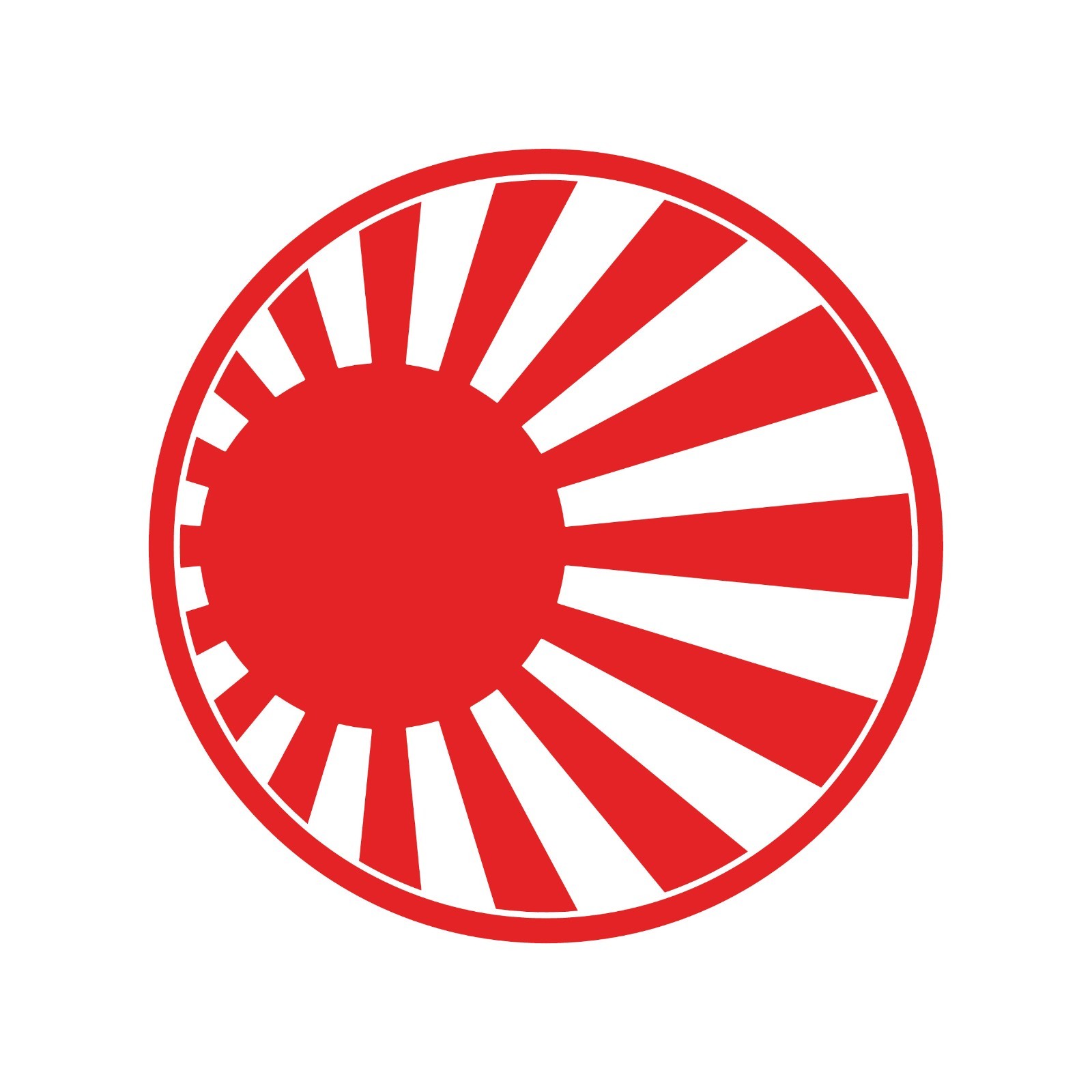 Japan Rising Sun ring Vinyl Sticker Decal Racing Japanese Drifting Flag