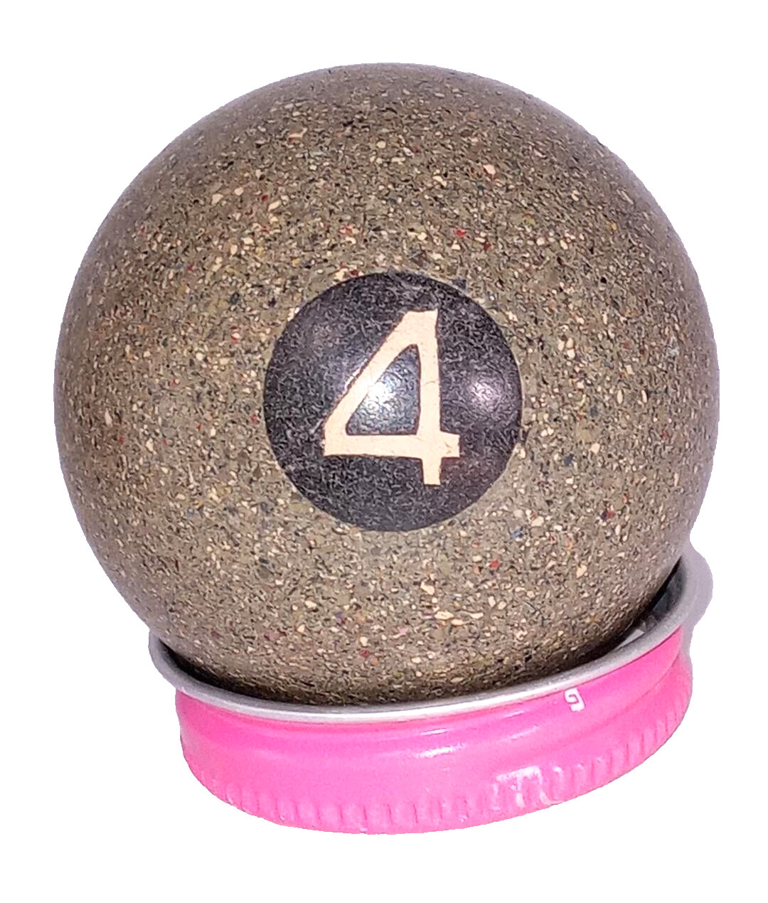 Vintage Speckled Billiard Pool Ball #4