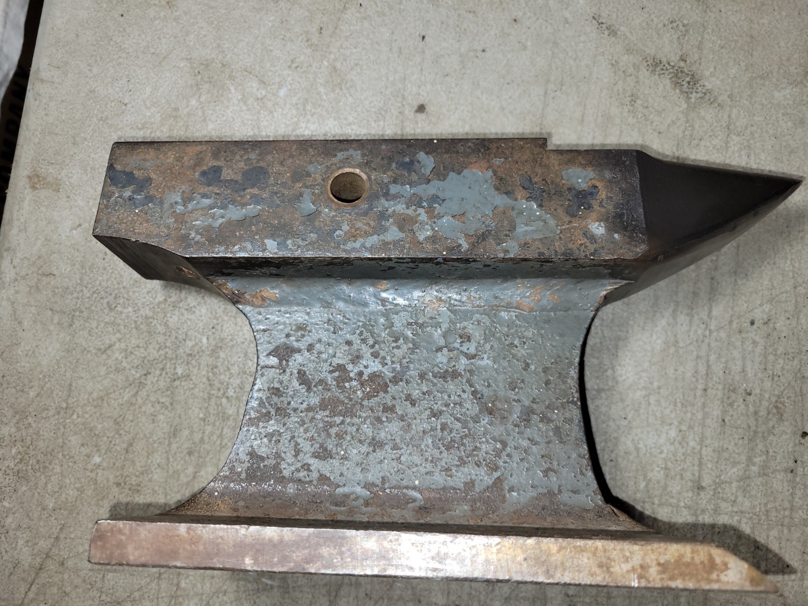 Vintage User/Artisan made bench top anvil 15 pound blacksmithing tool