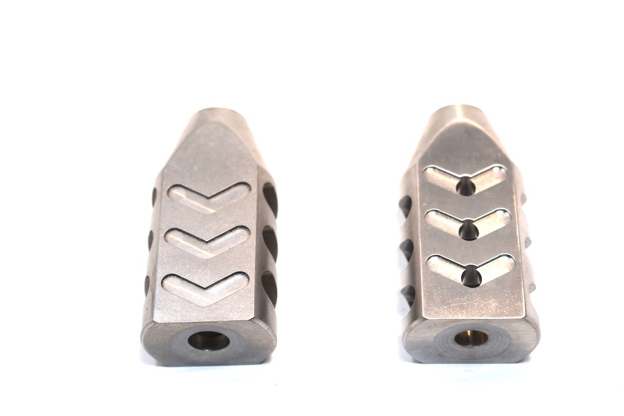 Tanker Style 5/8x24 thread Stainless Steel 308 Muzzle Brake w/Washer