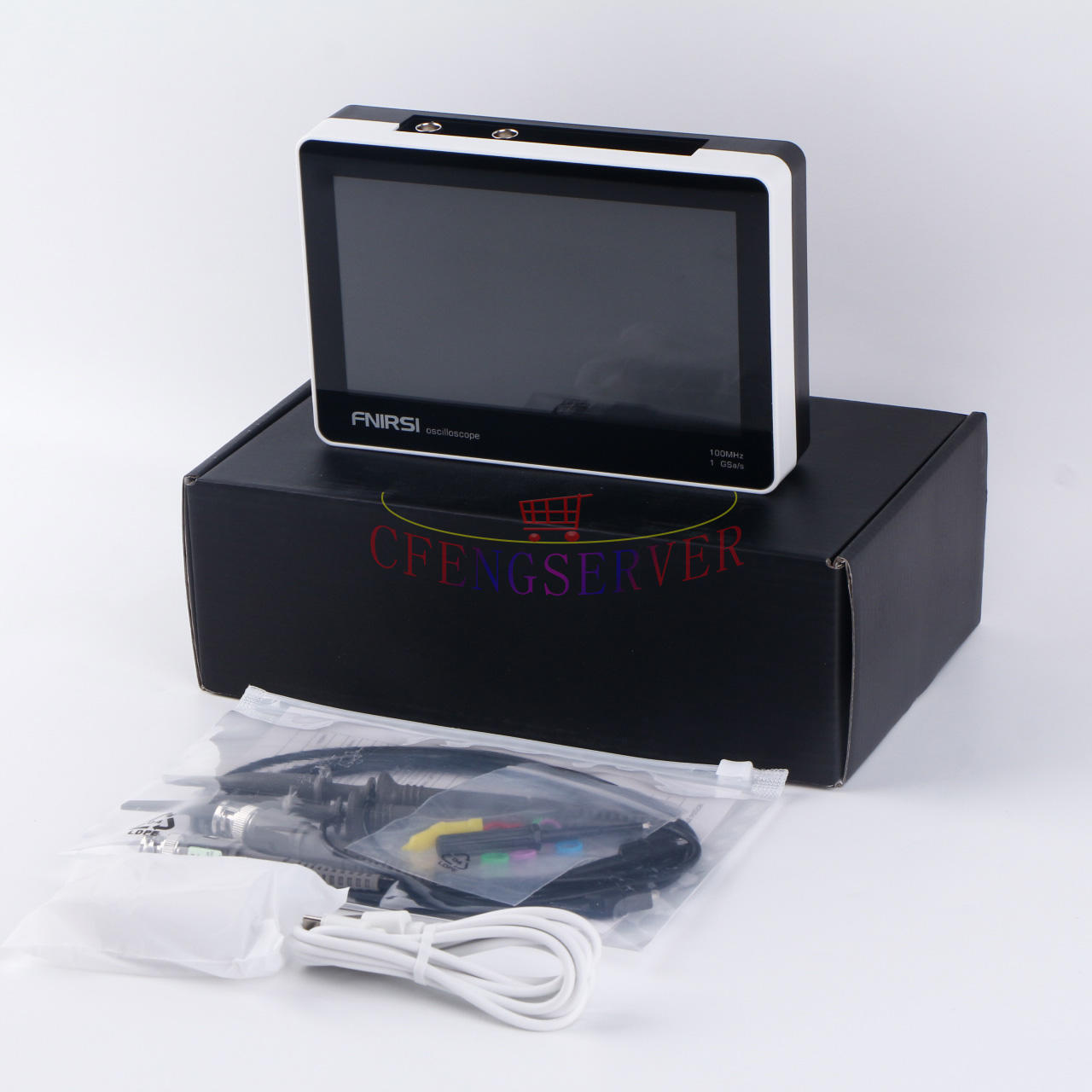 FNIRSI Mini 7" Touch Panel Digital Tablet Oscilloscope 2CH 100MHz Bandwidth 1GS