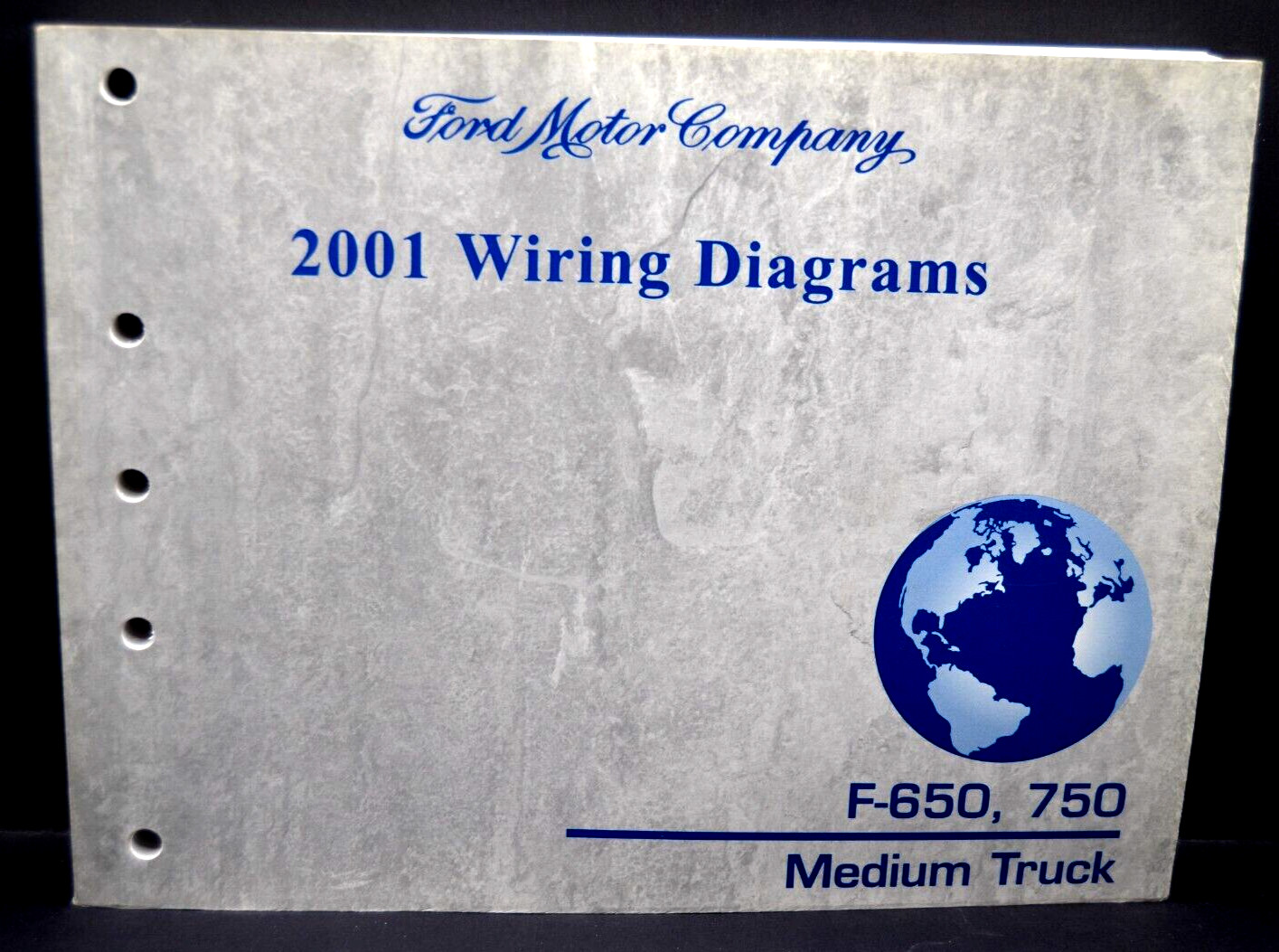 2001 Ford F-650, 750 Med Truck OEM Wiring Diagrams Manual PG-392 Excellent