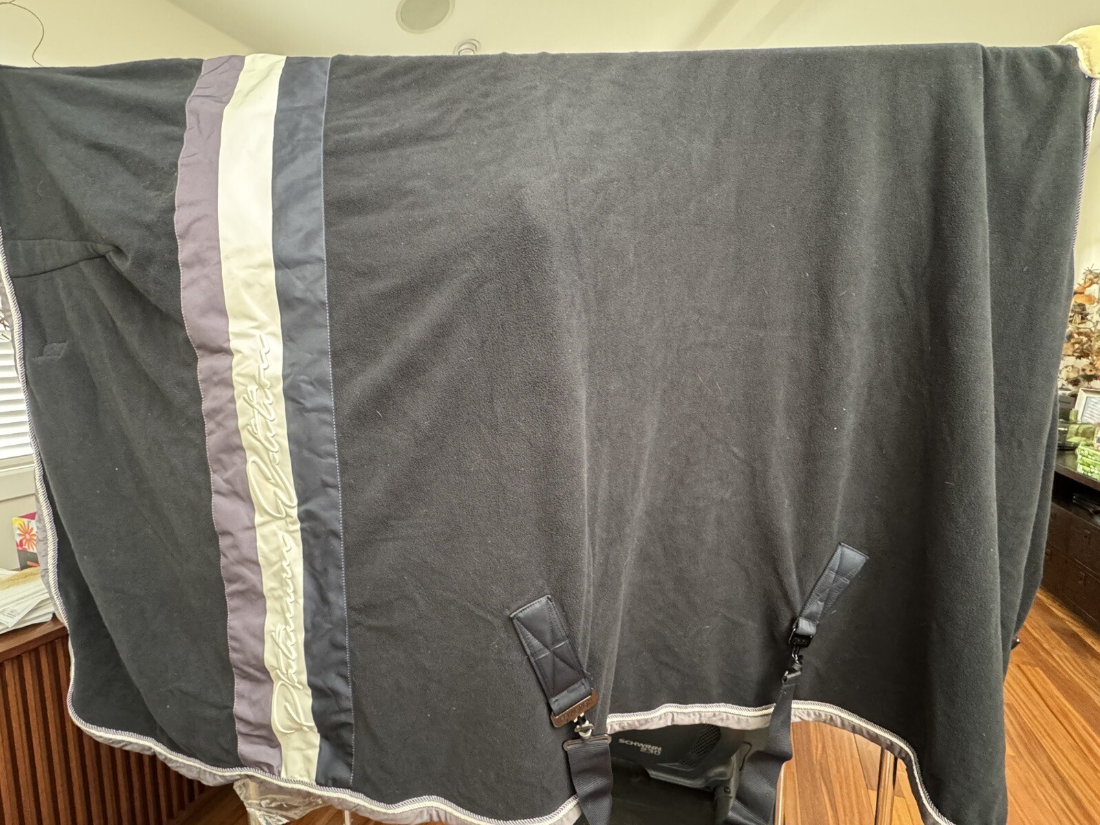 Eskadron Platinum Edition Fleece Blanket, Navy, Size XL 6'9"