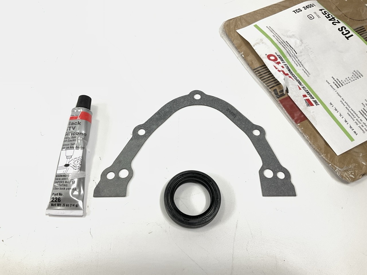 Fel-Pro TCS24551 FRONT Crankshaft Seal Kit 73-02 VW Audi 1.5L 1.6L 1.7L 1.8 2.0L