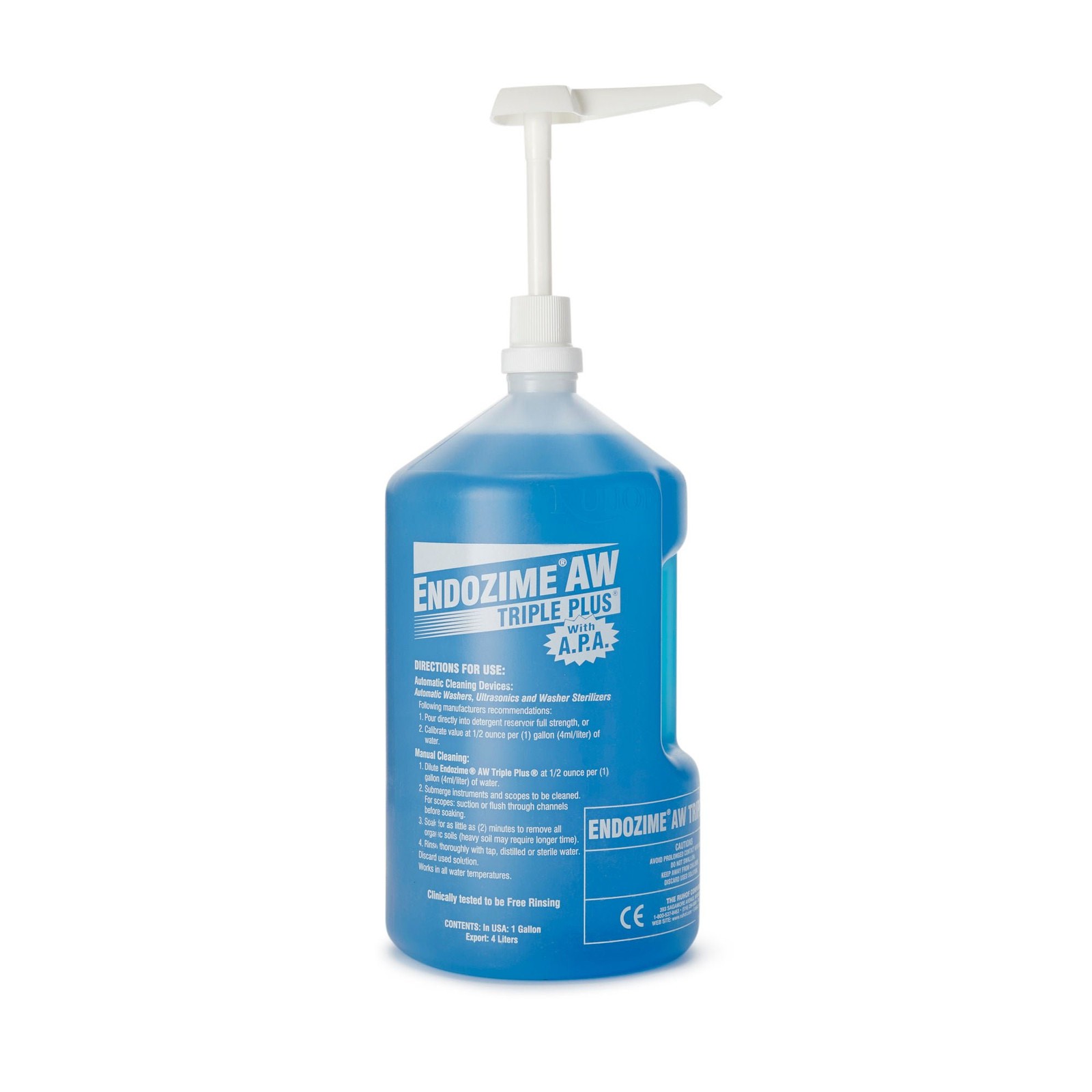Endozime AW Triple Plus with APA Multi-Enzymatic Instrument Detergent 1 gal. 4