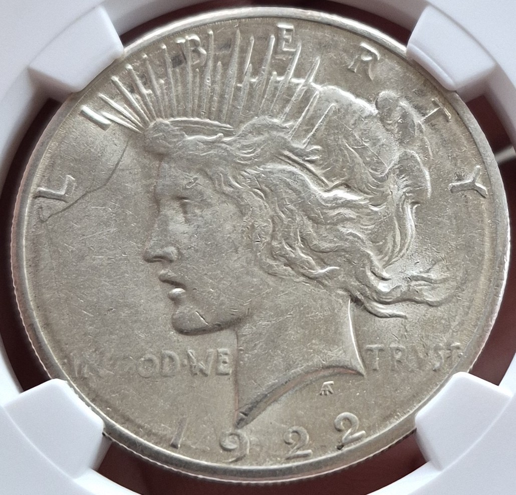 1922 S PEACE SILVER DOLLAR 90% Silver Coin