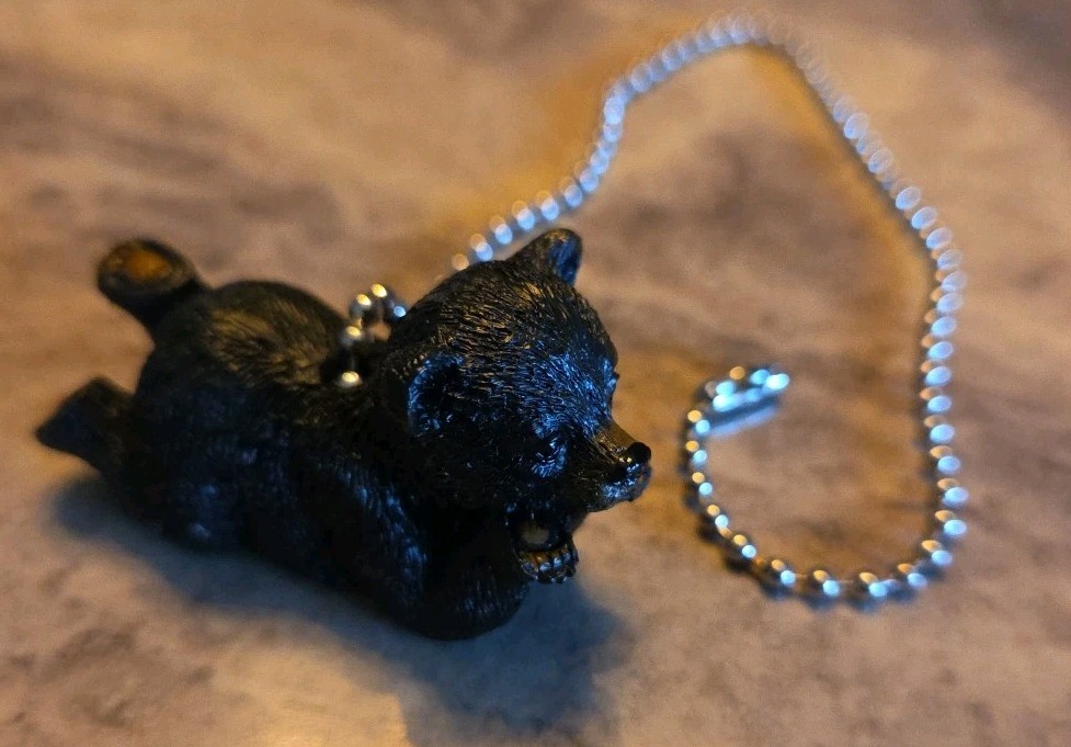 Slifka Black Bear Resin Ceiling Fan Pull Chain 10.5 Long