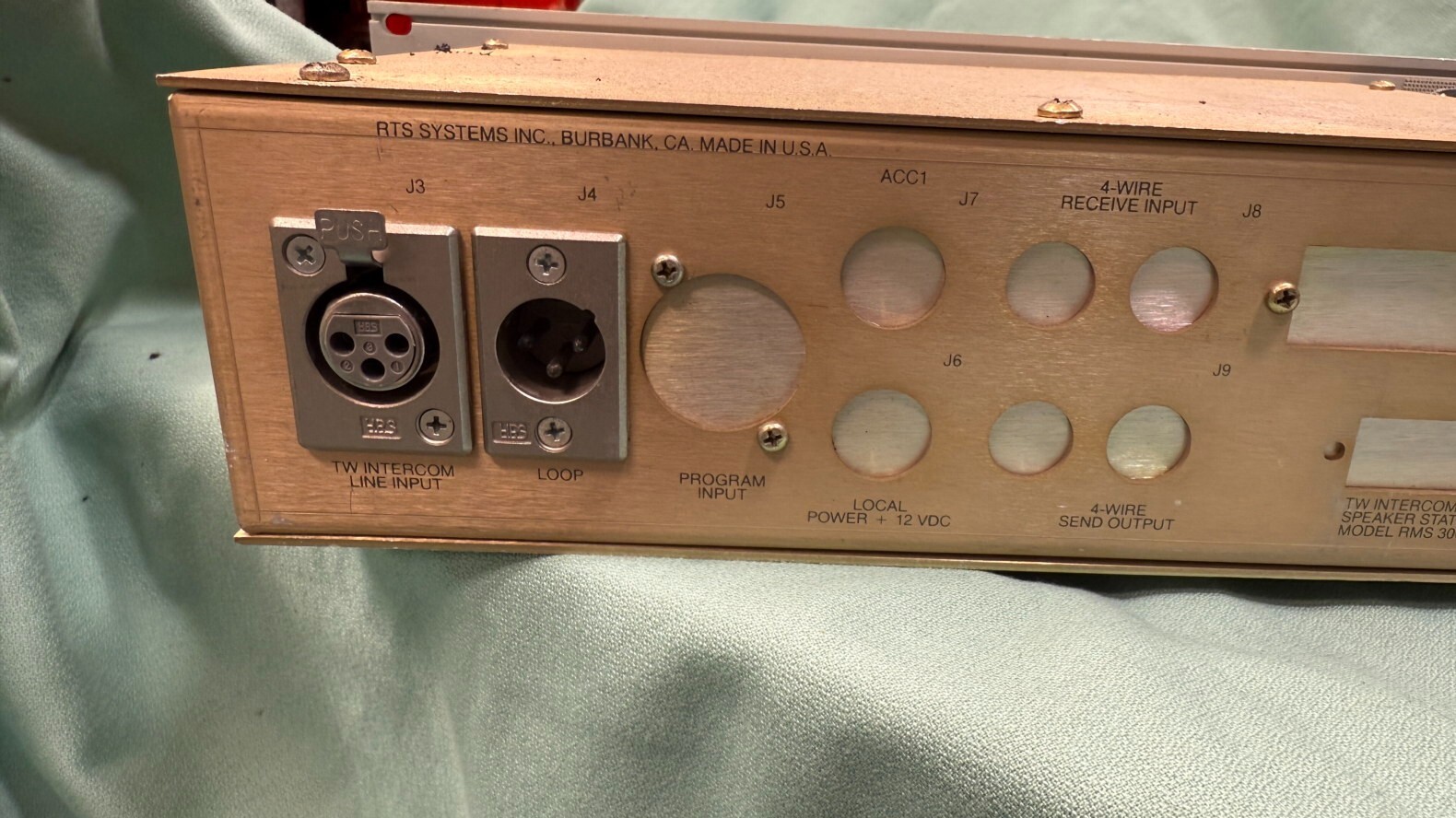 RTS Systems TW Intercom System RMS300 User Station Rack Mount Speaker