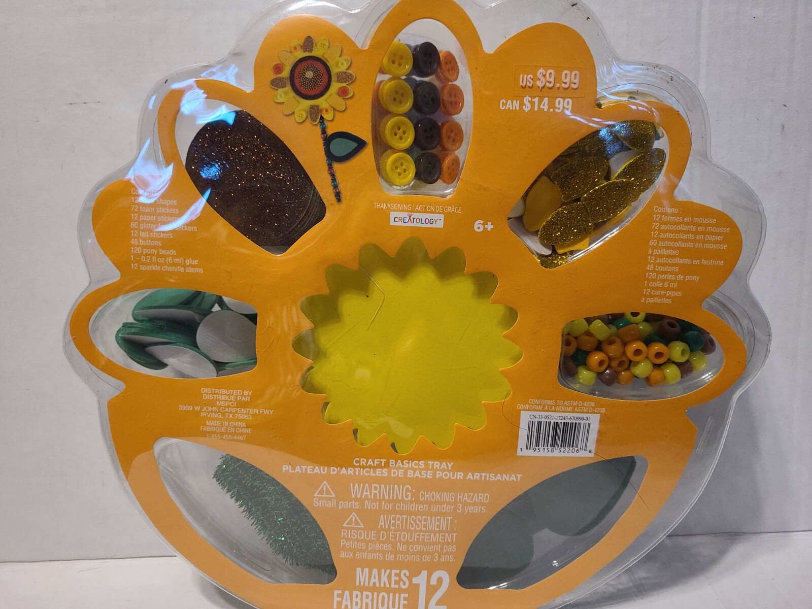 Creatology 12 Flowers Craft Basic Tray Project Fall Autumn Design Over 340 Piece