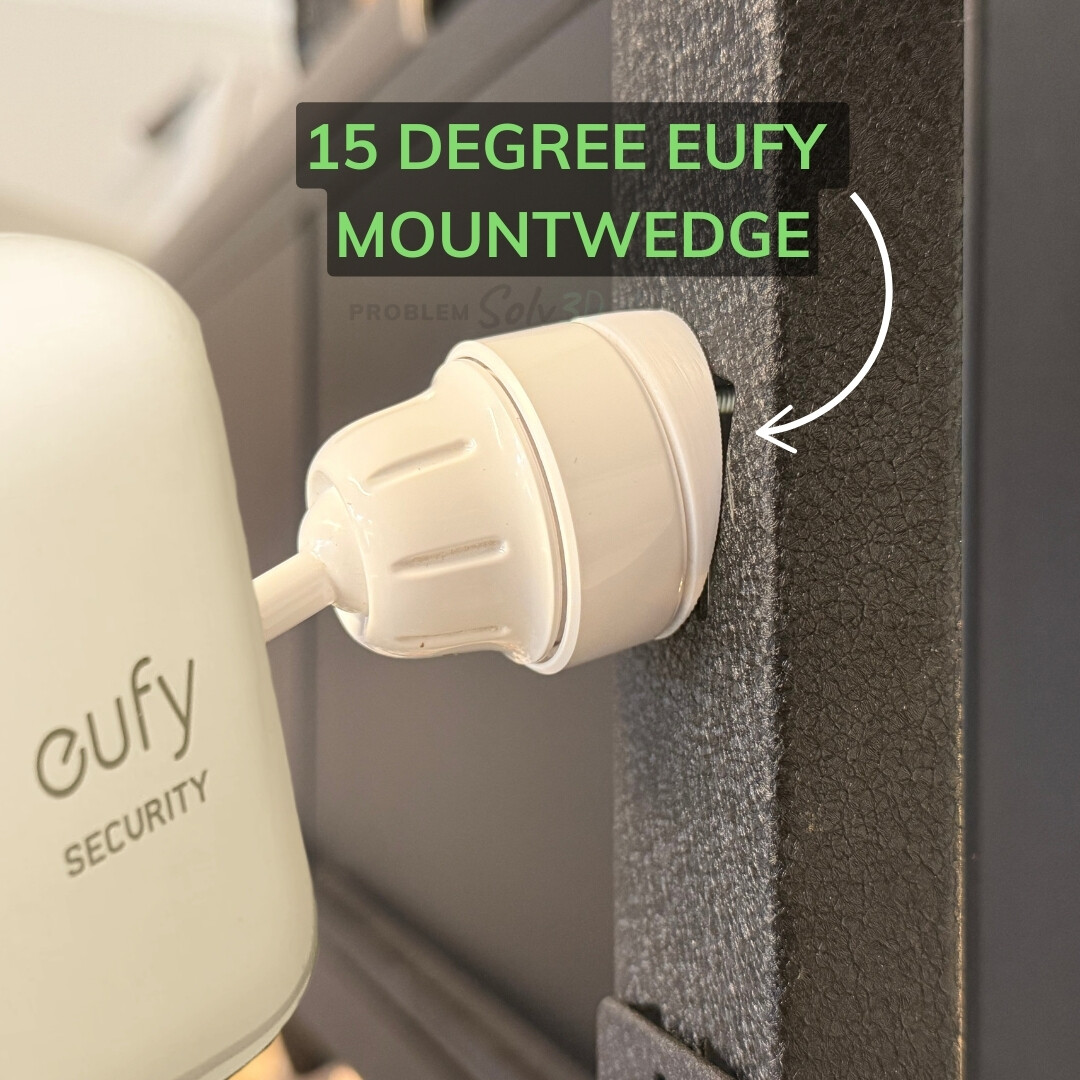 [4-PACK] Upgraded 15º Degree Eufy Wedge For EufyCam 2/2c/E/Pro Mount Bracket