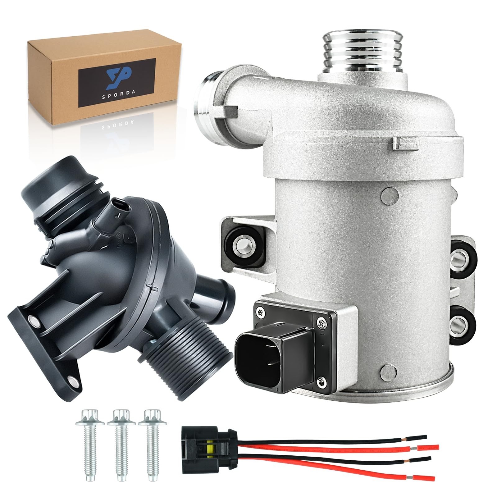 11518635089 Electric Engine Water Pump with Thermostat Housing | Leak-Proof &...