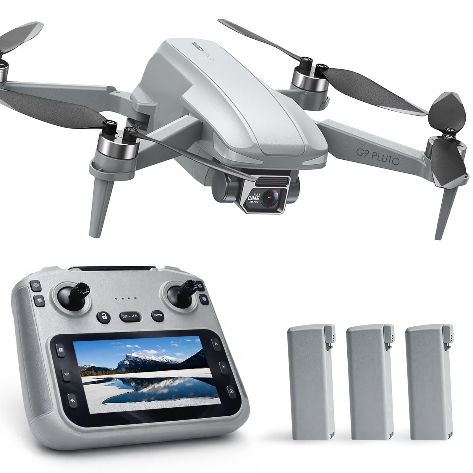 GPS 4K Drone 4.5 inch HD Screen with 90 Mins, Gentle Morning Mist Blooming...