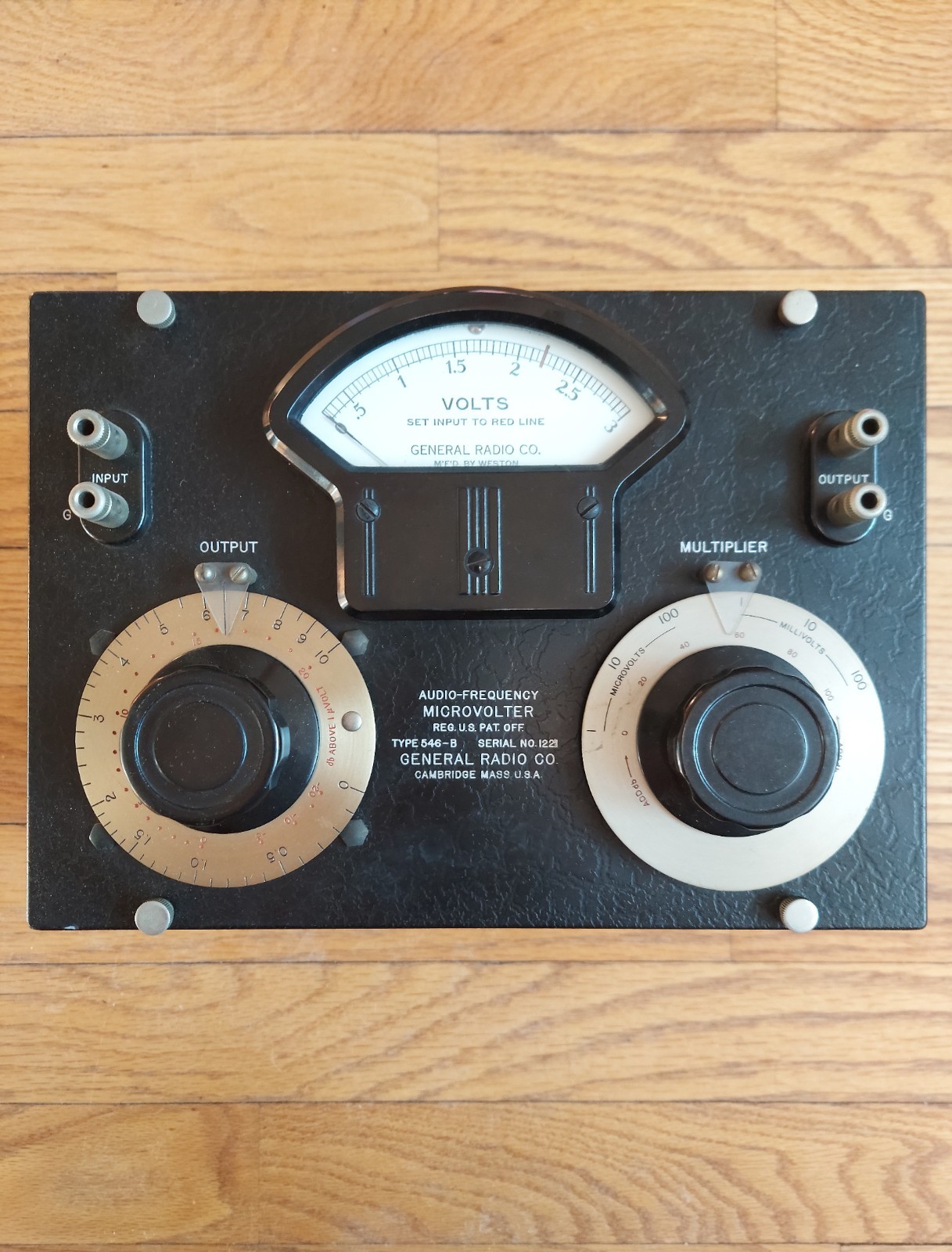 Vintage General Radio Audio-Frequency Microvolter Model 546 B - RARE - Fast Ship
