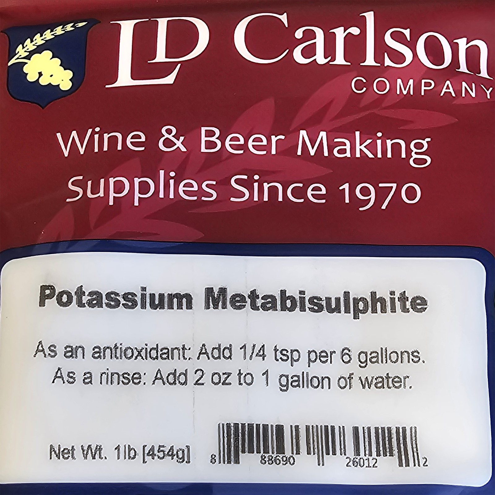 Potassium Metabisulfite - 1 lb. (2 Pack)