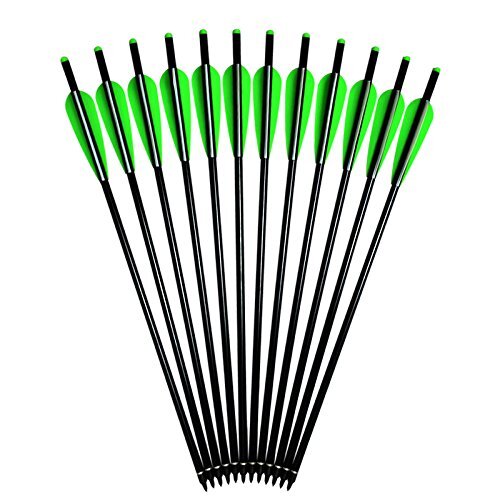 Crossbow Bolts Aluminum Arrows 16 18 20 22 inch Half 16inch, 16inch-12pcs