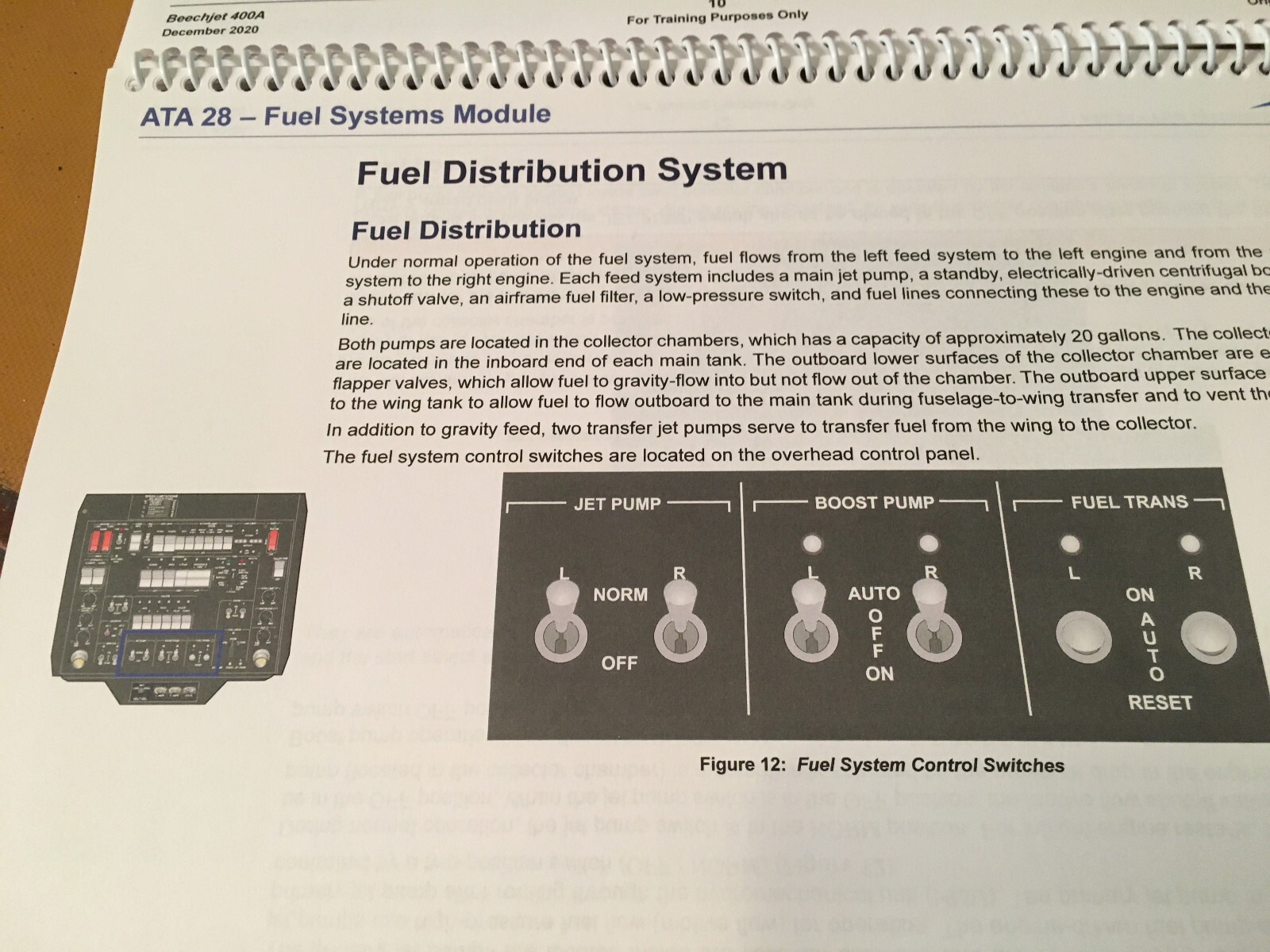 BeechJet 400A Fuel Systems Booklet Manual