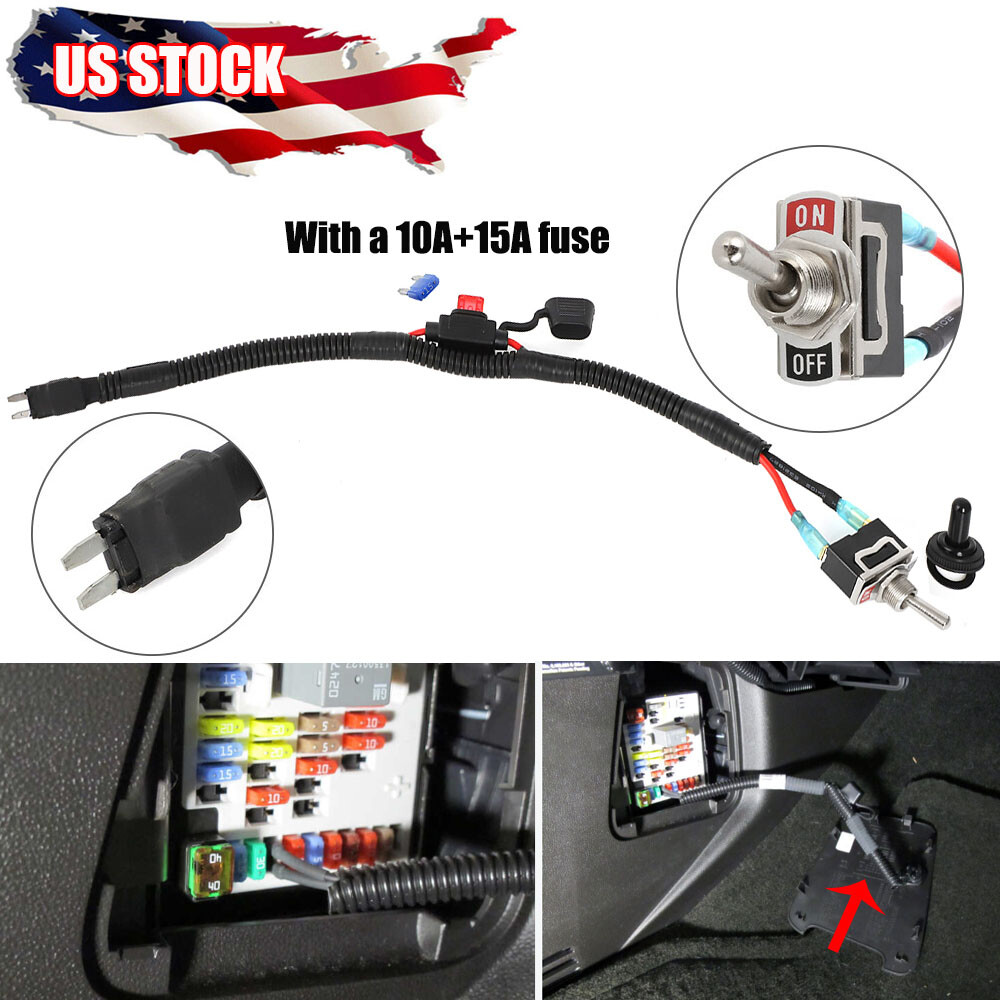 For Mini Fuse Holder SwitFuse Universal Automotive Switched Fuse Switch 10A US
