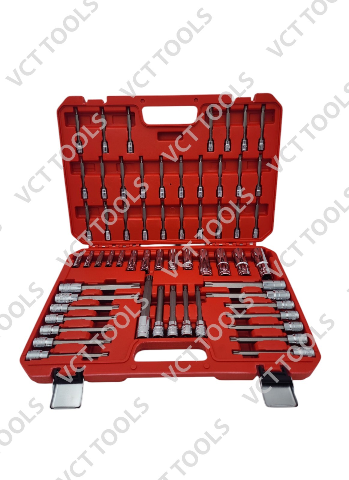 60Pc Master Torx, Tamper-Proof, Torx Plus, External Torx, 6-Point Socket Bit Set