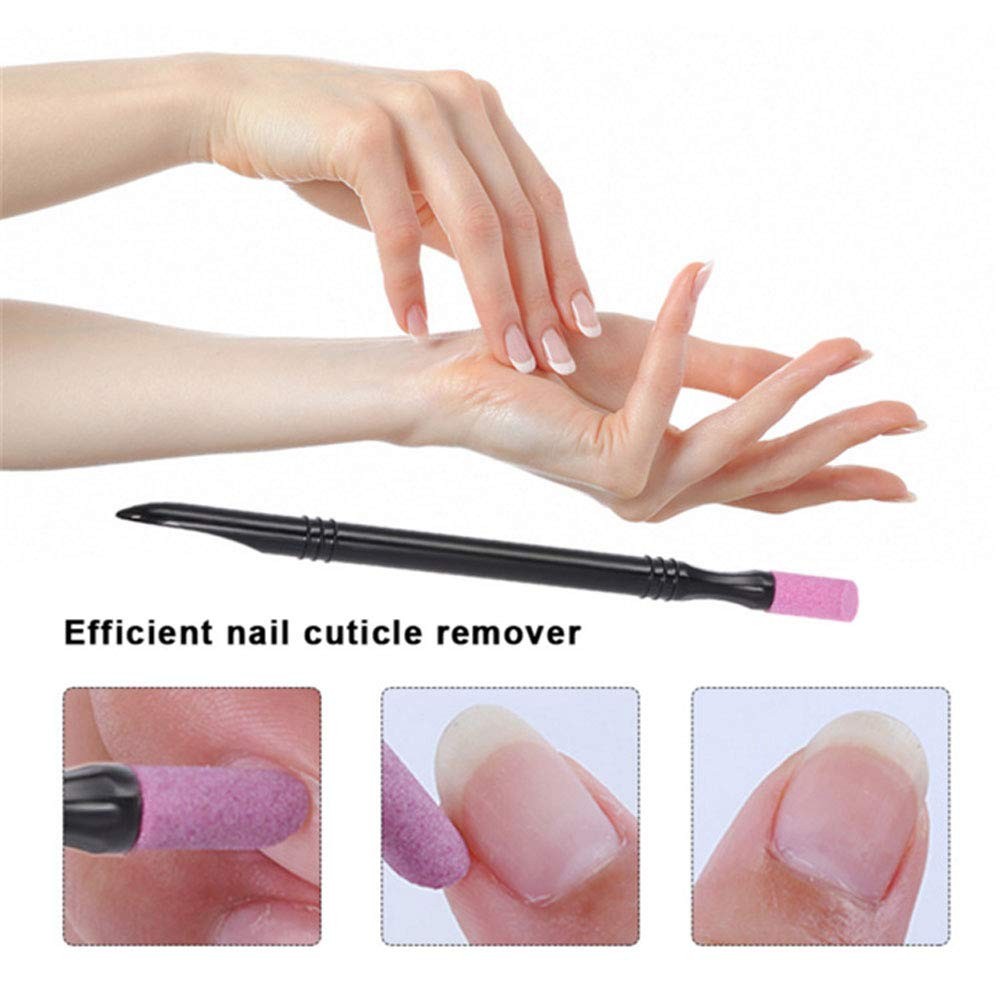 NEW Nail File Cuticle Stone Pusher Trimmer Nail Sanding Sticks Nail Buffing Tool