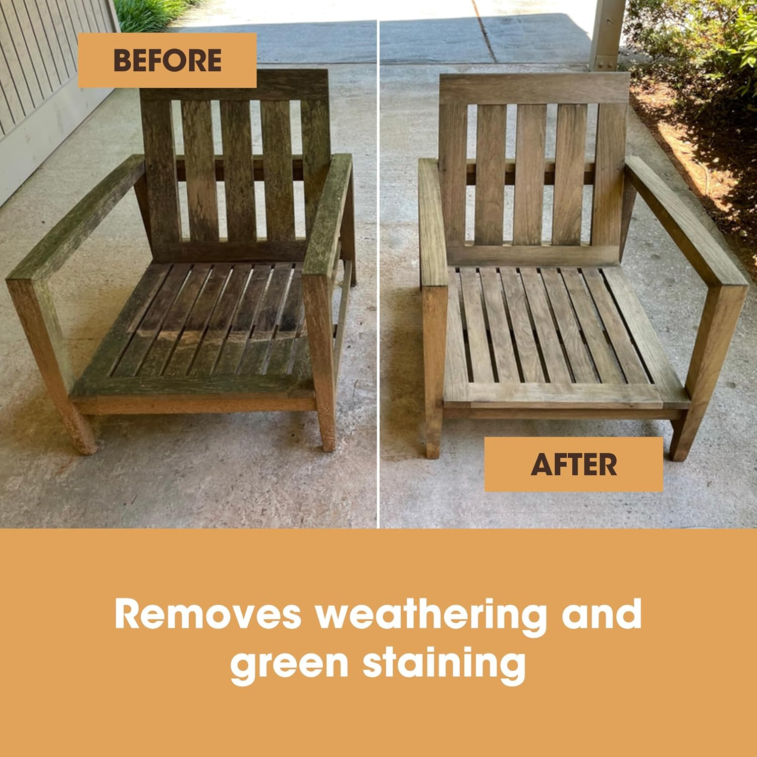 Teak Care Kit | for Teak Outdoor Wood Patio Furniture | Clean, Brighten, Nourish