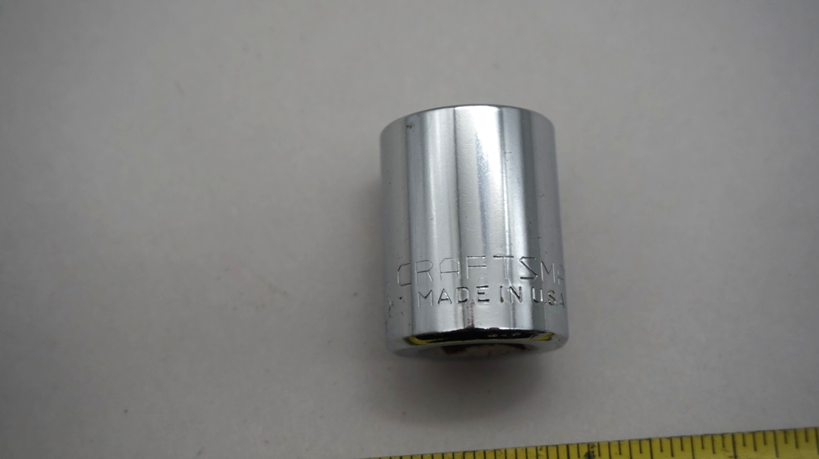 Craftsman 1/2" Drive 11/16" Shallow Socket 8pt SAE Inch USA -G- Stamp 44225