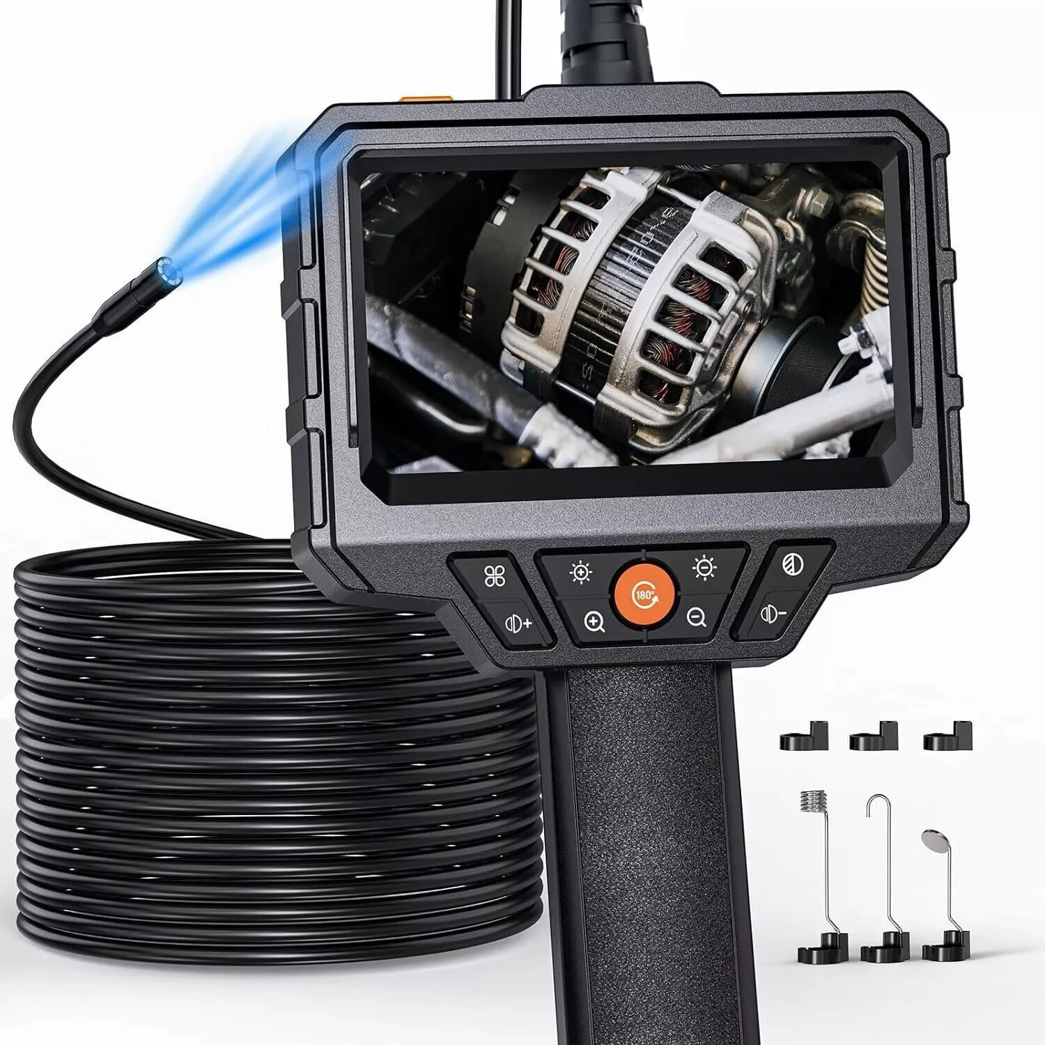 Endoscope Camera with Light, SKYEAR Handheld Borescope 4.3'' HD 1080P NOB