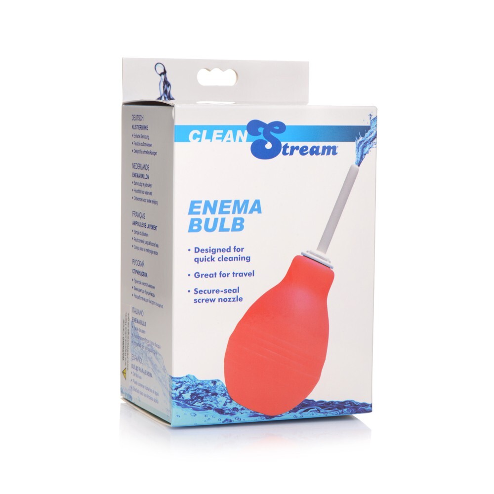 Clean Stream Enema Bulb Red - Personal Hygiene Cleansing Bulb