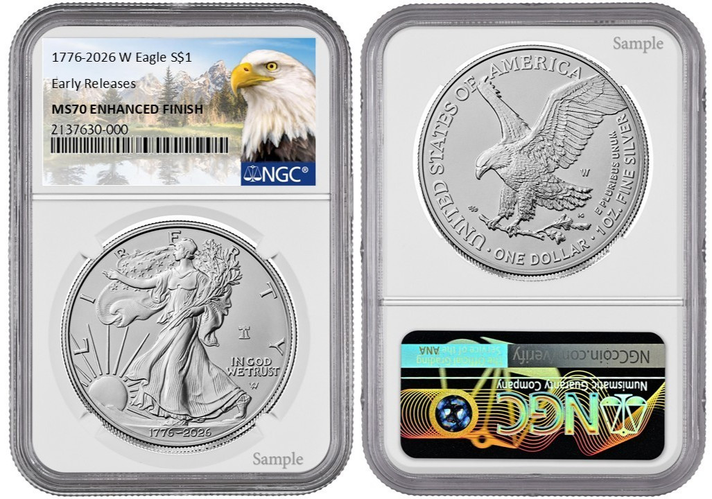 2026 W Silver American Eagle $1 Enhanced Finish NGC MS70 Early Releases #1843