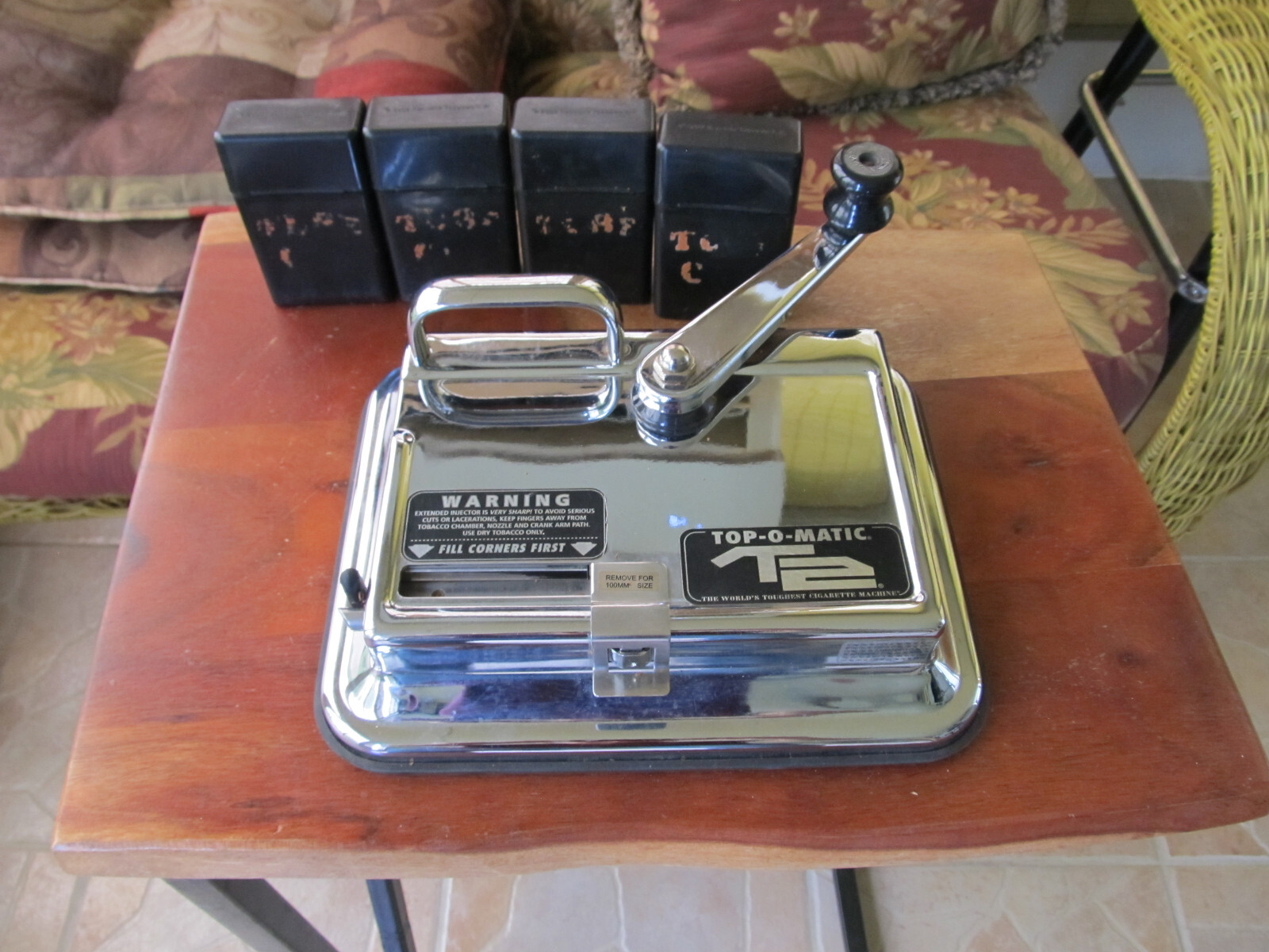 Top-O-Matic T2 Cigarette Rolling Machine KING SIZE and 100mm + 4 Plastic Packs