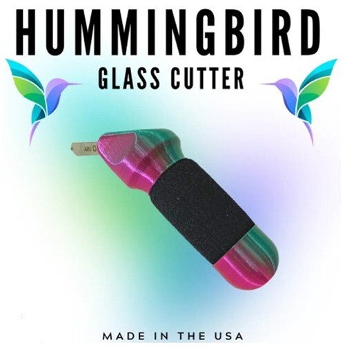 Creator's Hummingbird Glass Cutter with Foam Grip for Stained Glass -Made in USA