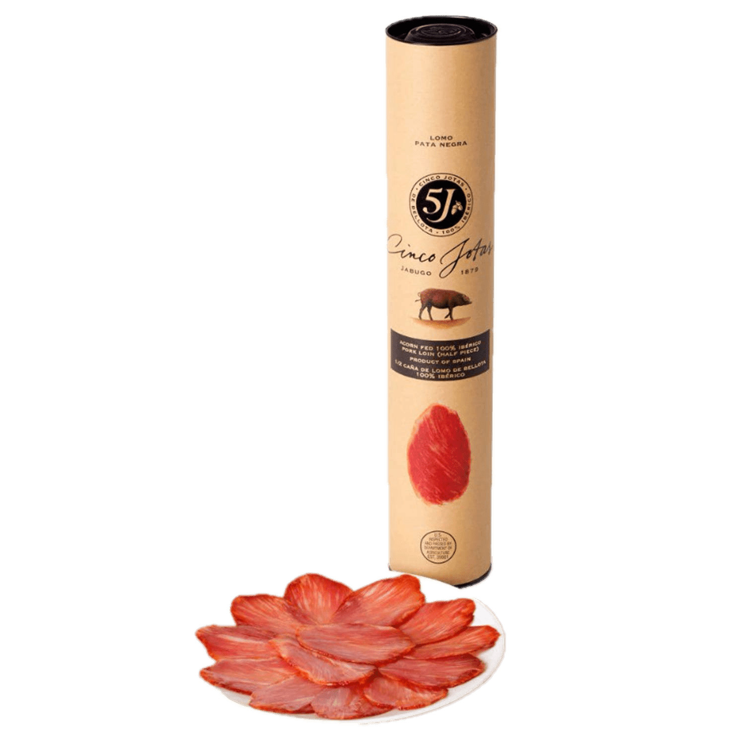 Lomo Ibérico de Bellota Cinco Jotas – Premium Spanish Pork Loin, 1 lb (454g)