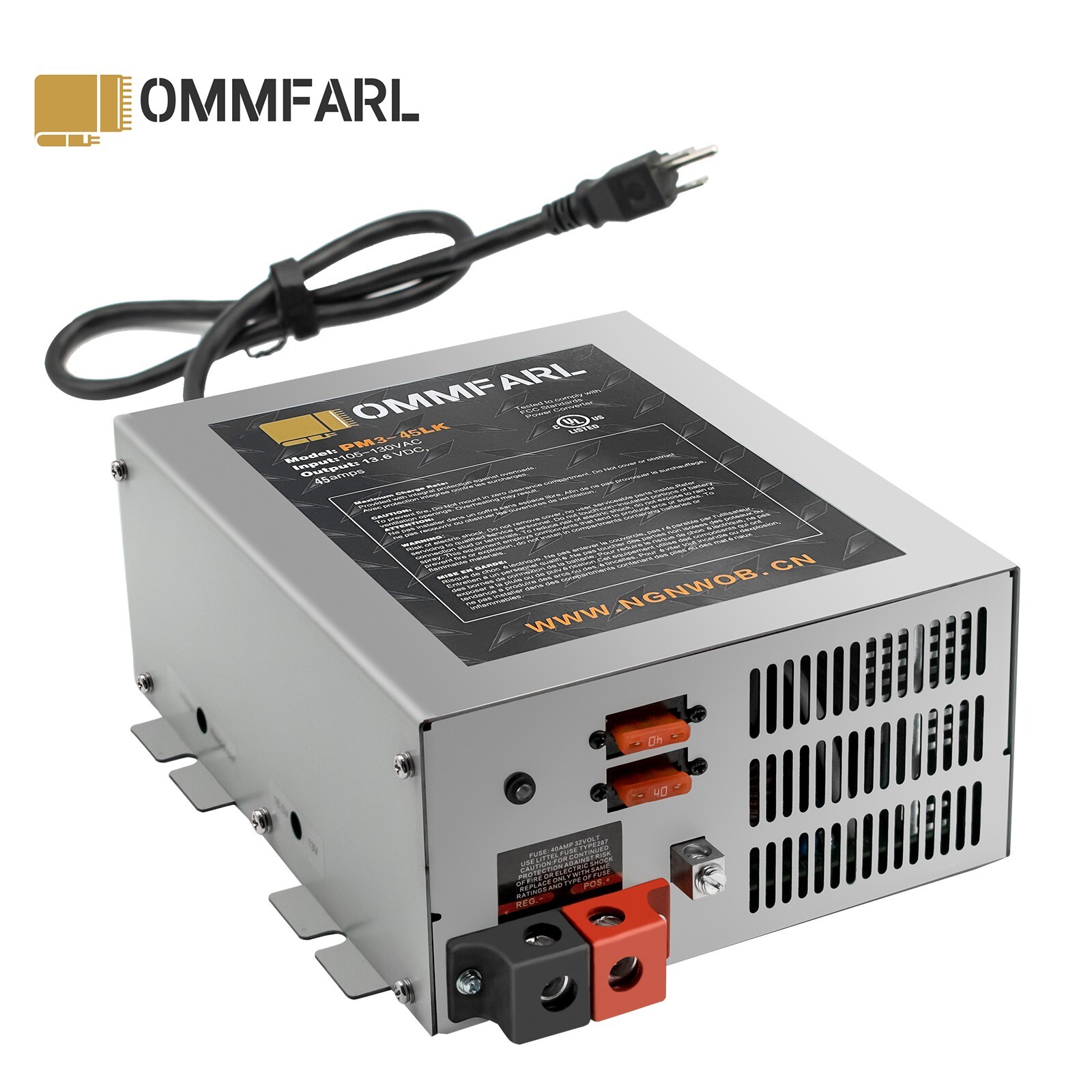 PM3-45LK 45 Amp Power Supply Converter Charger 110 Volt AC to 12 Volt DC for RV