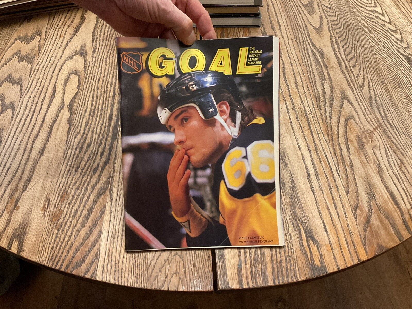 1989 Pittsburgh Penguins Hockey Program Mario Lemieux On Cover Playoff Issue