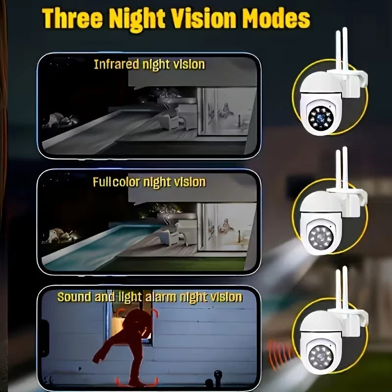 4-Pack Wireless 5G WiFi Security Camera System Smart Outdoor Night Vision 1080P