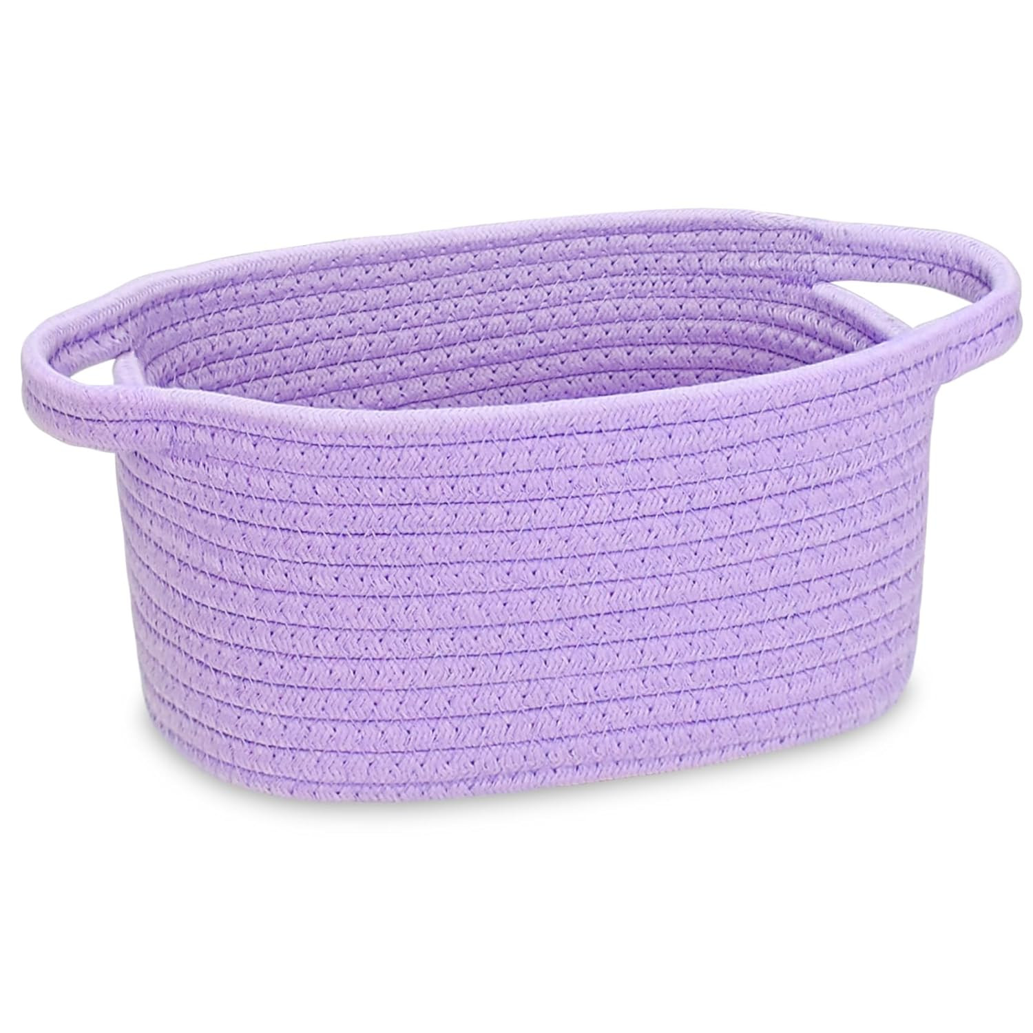 Small Storage Basket, Mini Cute Cotton Rope Woven Shelf Basket, Boho Decorati...