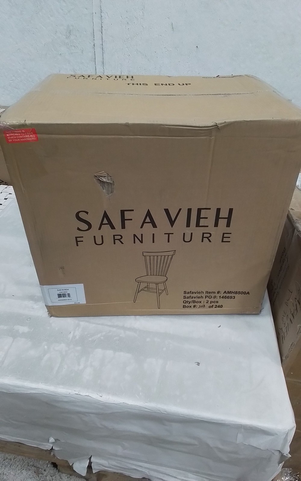 Safavieh PARKER SPINDEL SIDE CHAIR, Reduced Price 2172770295 AMH8500A