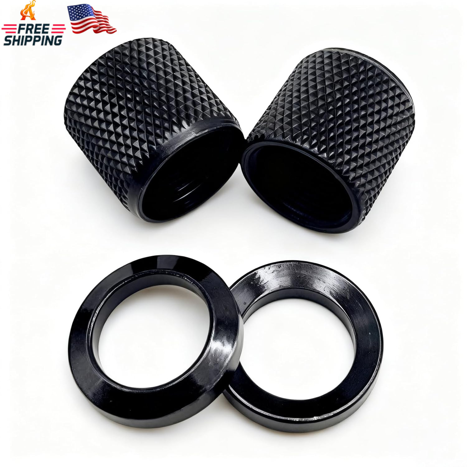 Thread Protector 1/2 * 28 for .22LR .223 & 5.56, with Crush Washer, Steel, 2 Pac