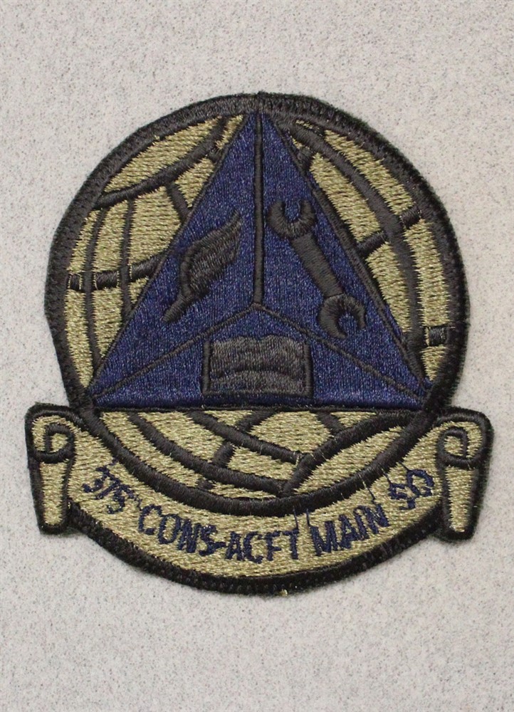 USAF Air Force Patch: 375th Consolidated Aircraft Maint Sqdn - subdued 3613