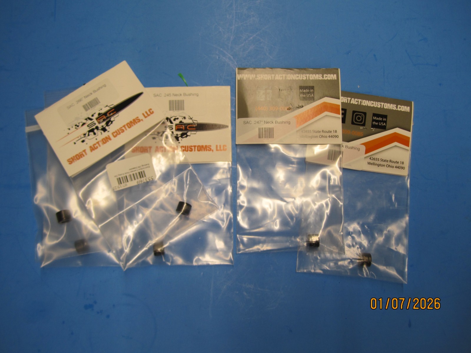 Sort Action Customs Neck Bushings - Various Sizes