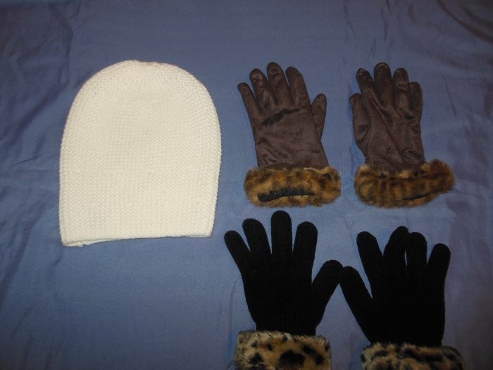 Juniors Lotof Winter Accessories Rue21 Etc Slouchy Beanie Hat& 2 Pair Knit Glove