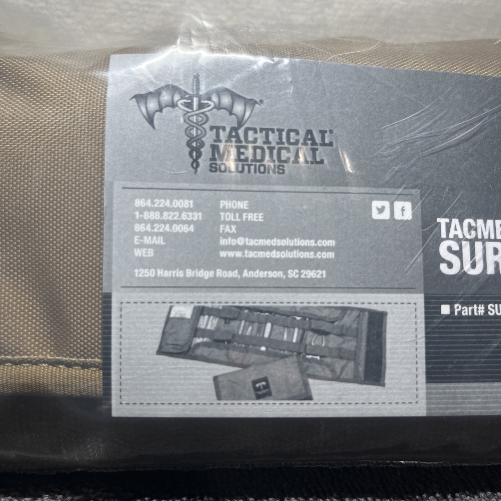 TACMED Solutions Kit/ Field Kit/ New/ Sealed L