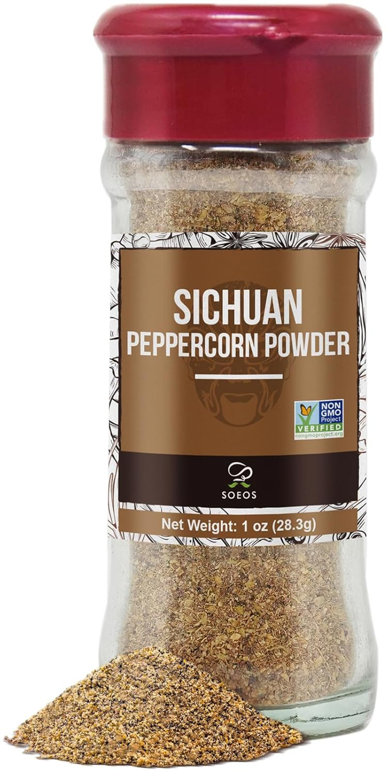 Sichuan Peppercorn Powder 1Oz (28.3G), Non-Gmo Verified, Szechuan Peppercorn, Gr