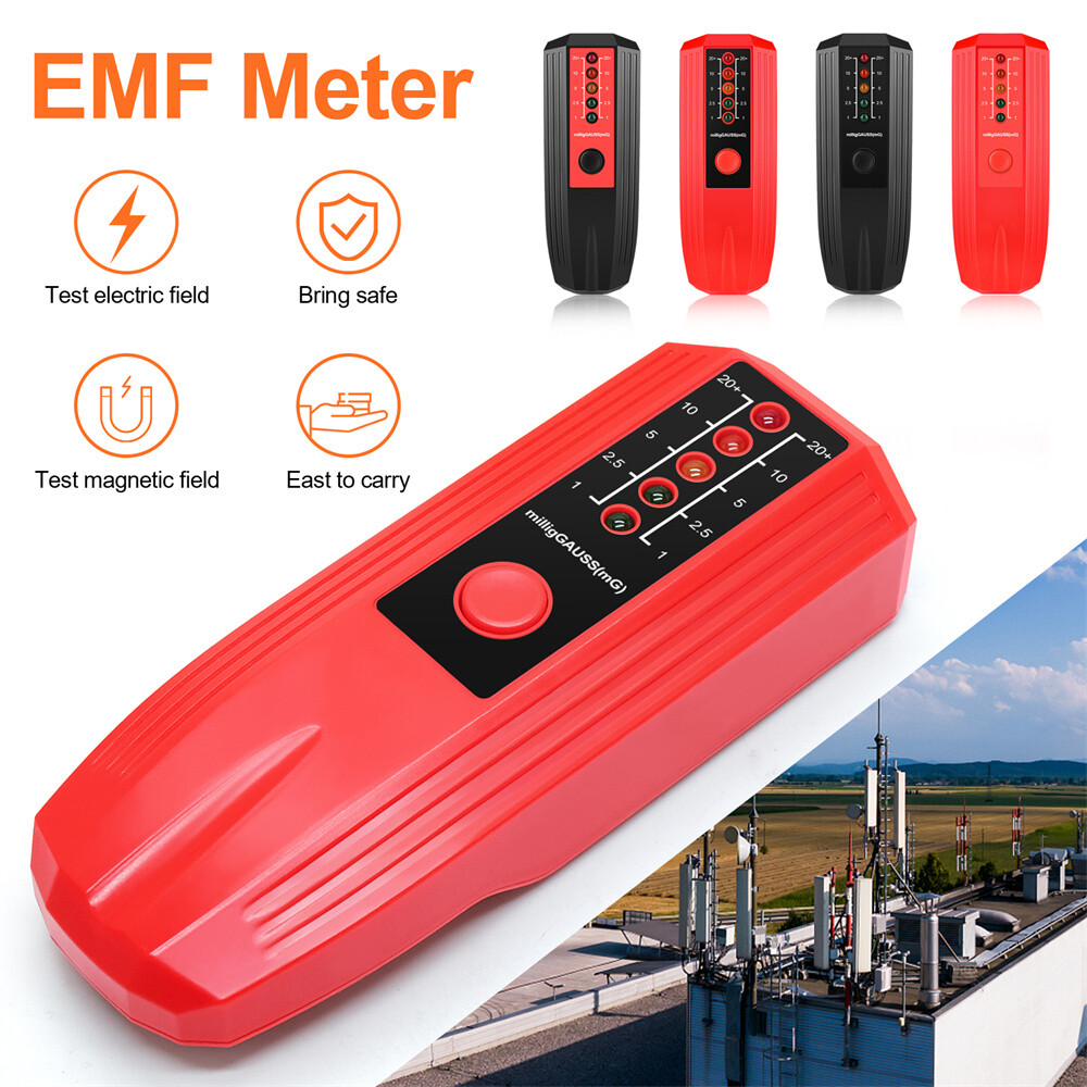 EMF Meter Electromagnetic Radiation Tester LED indicator Dosimeter Detector New