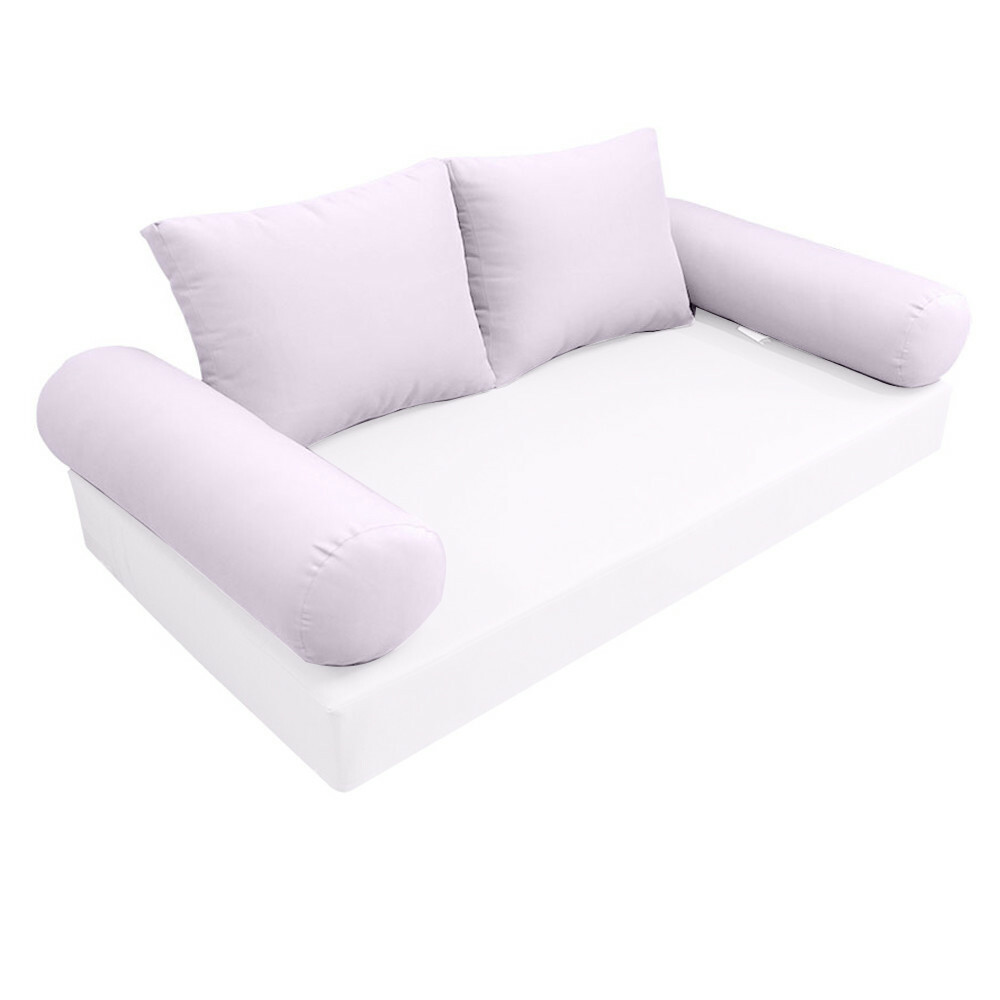 |SLIPCOVER ONLY|S1 Outdoor Bolster Backrest Pillow Covers Knife Edge Queen AD107