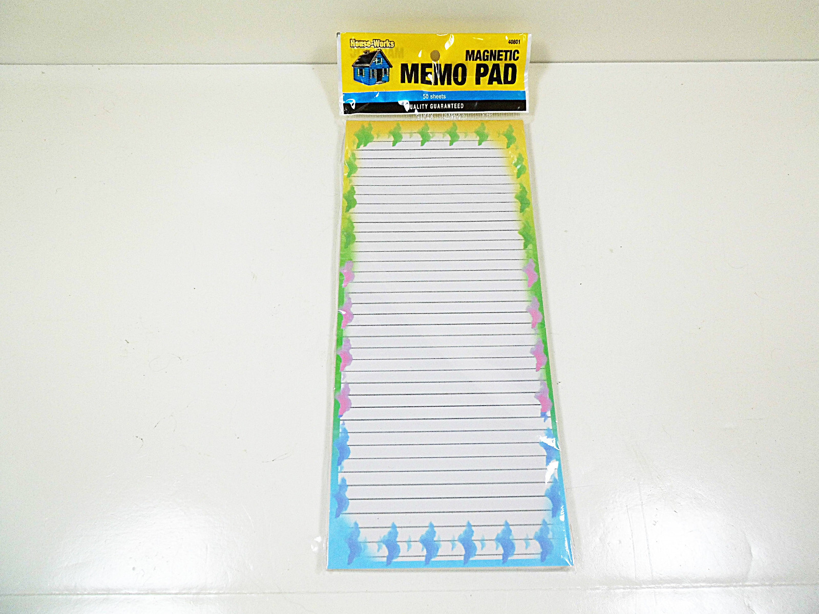 Magnetic Memo Pads Notepads Pad 50 Sheets Note 9.5" x 4" Paper Line Ruled Rule